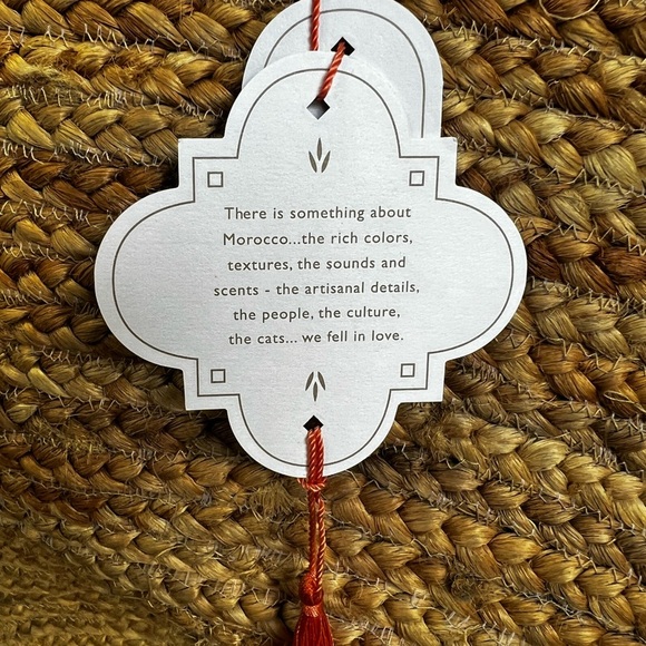 ☀️LAST ONE☀️ NWT Mer Sea Mersea Natural Jute Large Tote Merrakesh Collection - Picture 8 of 10